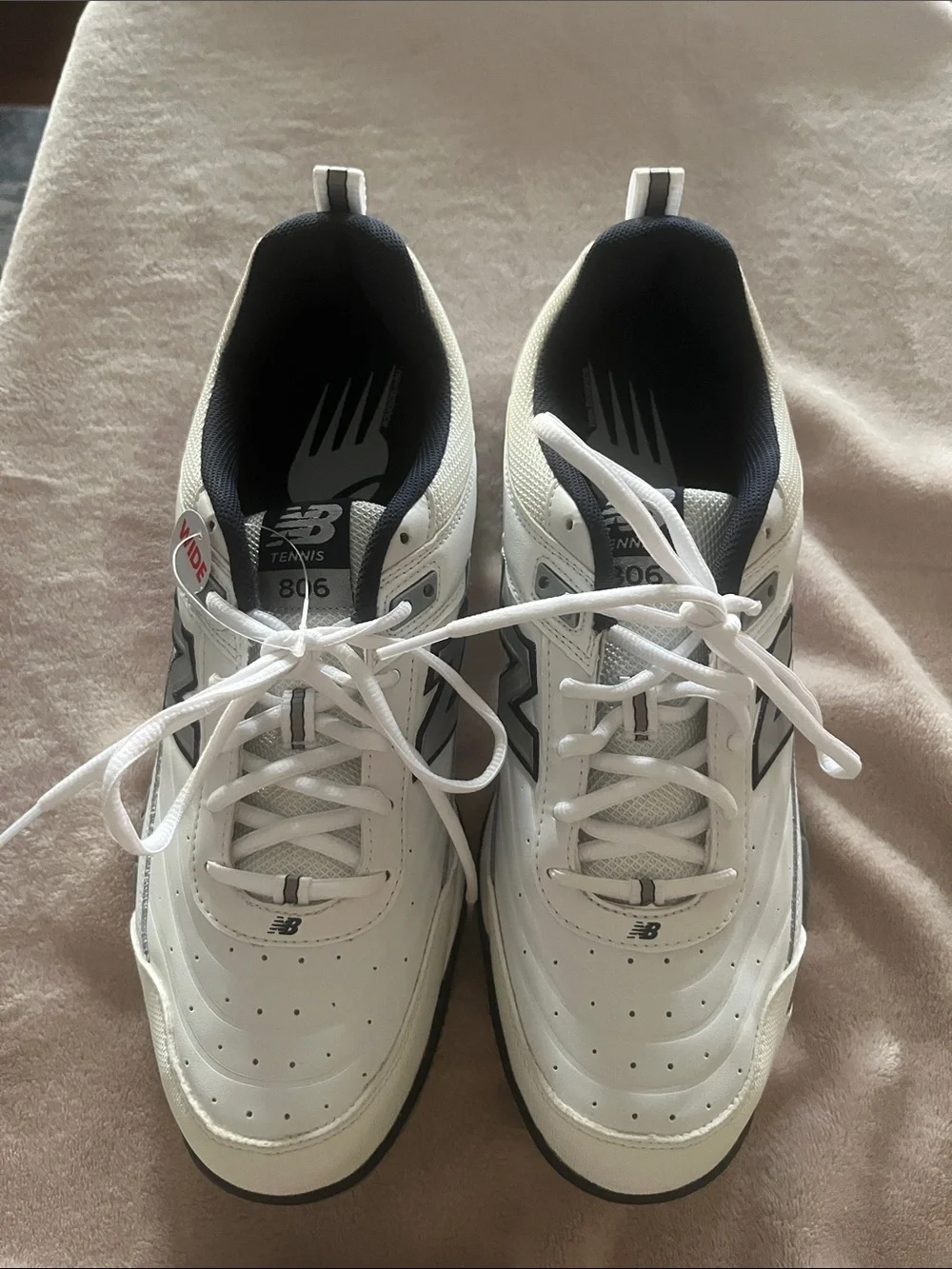 New Balance 806 Men's Tennis Shoes Size 12 Extra Wide 4E White - Unused